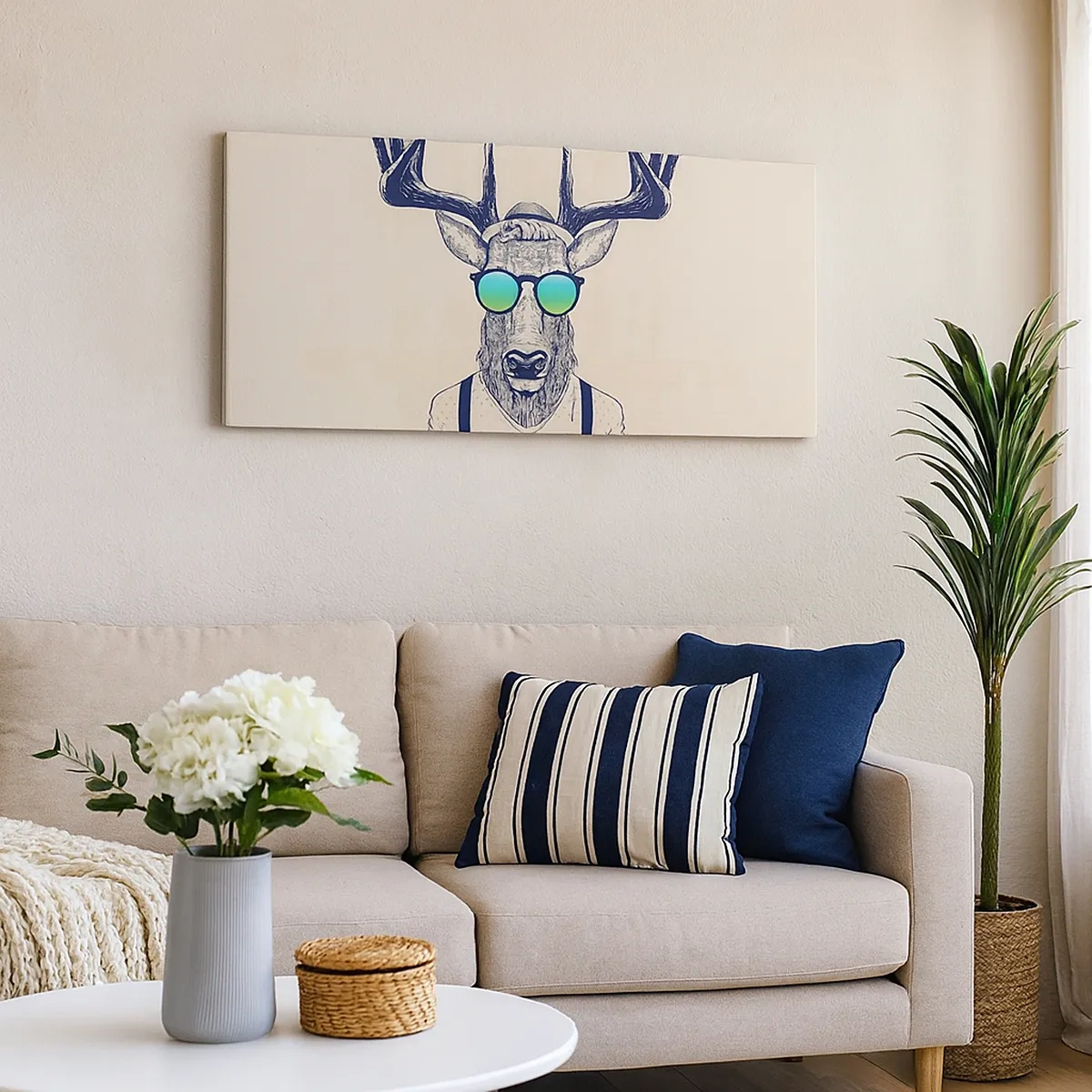 Lærredstryk - Billede på lærred - Hvem forventede du? - 30x30 cm