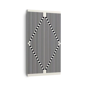 Lærredstryk - Billede på lærred - Geometrisk illusion - 45x80 cm