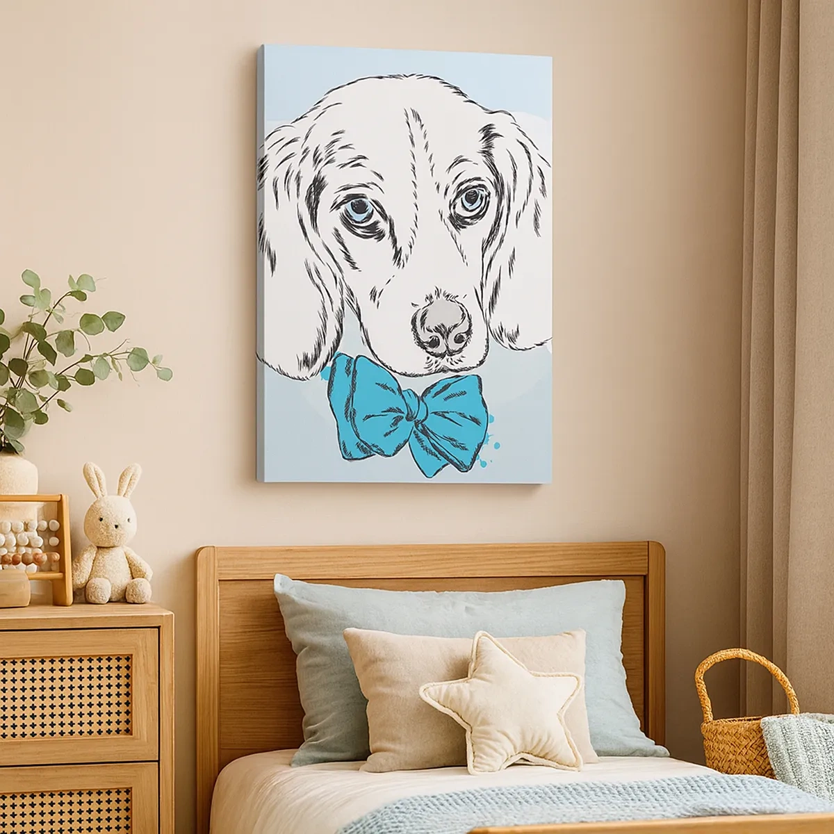 Lærredstryk - Billede på lærred - Elegance for hunde - 50x70 cm