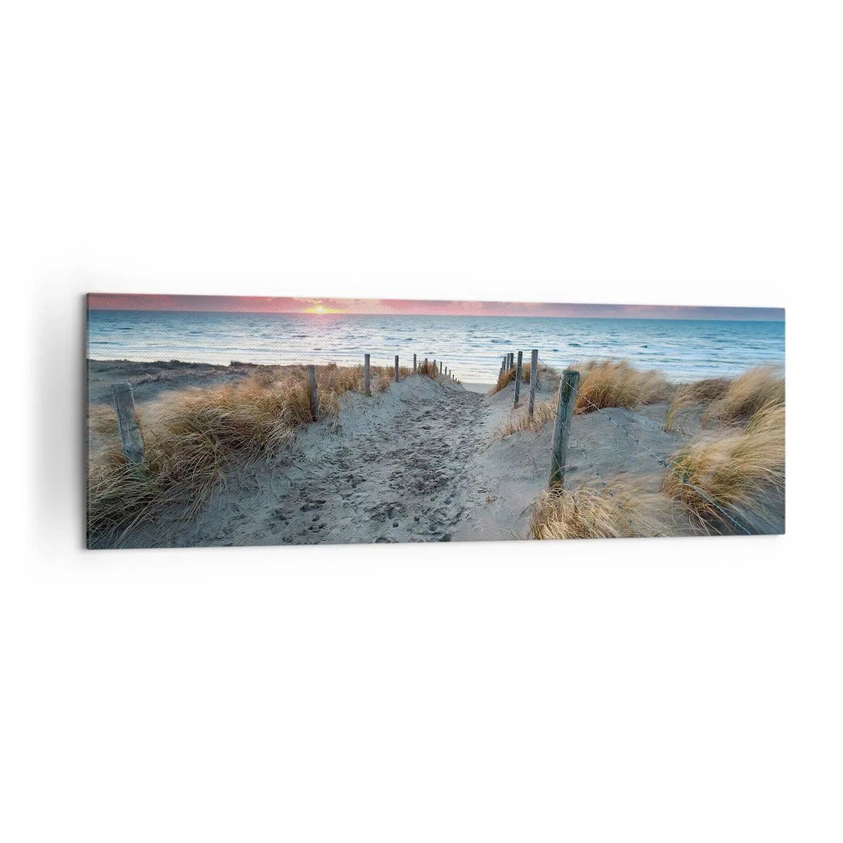 Lærredstryk - Billede på lærred - Du har udgydt en regnbue af strålende pragt.... - 160x50 cm