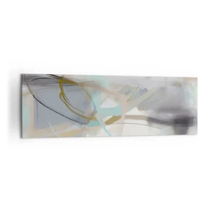 Lærredstryk - Billede på lærred - Tågeagtig abstraktion - 160x50 cm