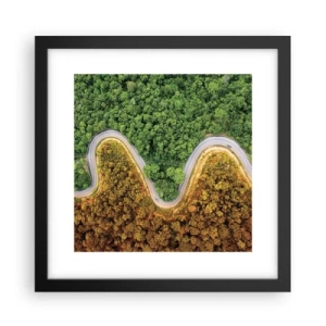 Plakat i sort ramme - Grænser og gennembrud - 30x30 cm