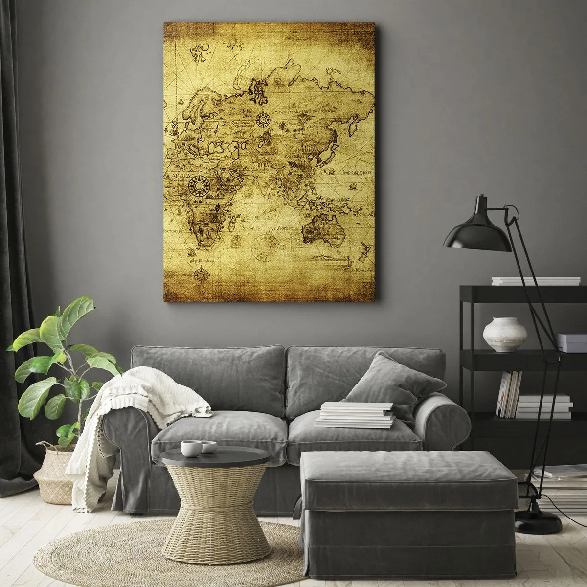 Lærredstryk - Billede på lærred - Mærkelig er denne verden - 45x80 cm