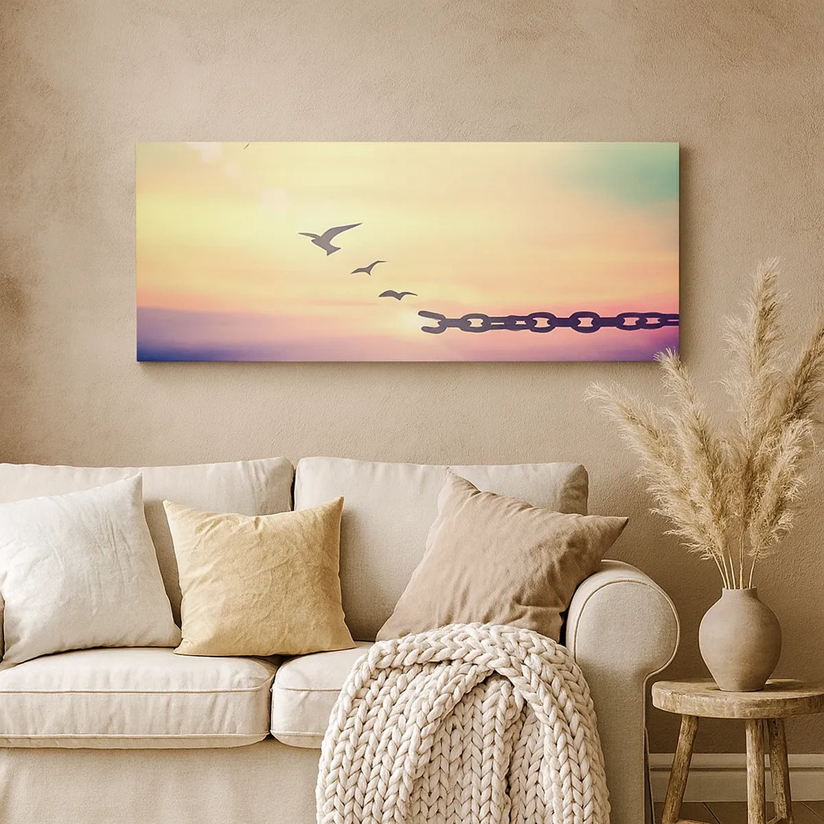 Lærredstryk - Billede på lærred - Sejr for frihed - 30x30 cm