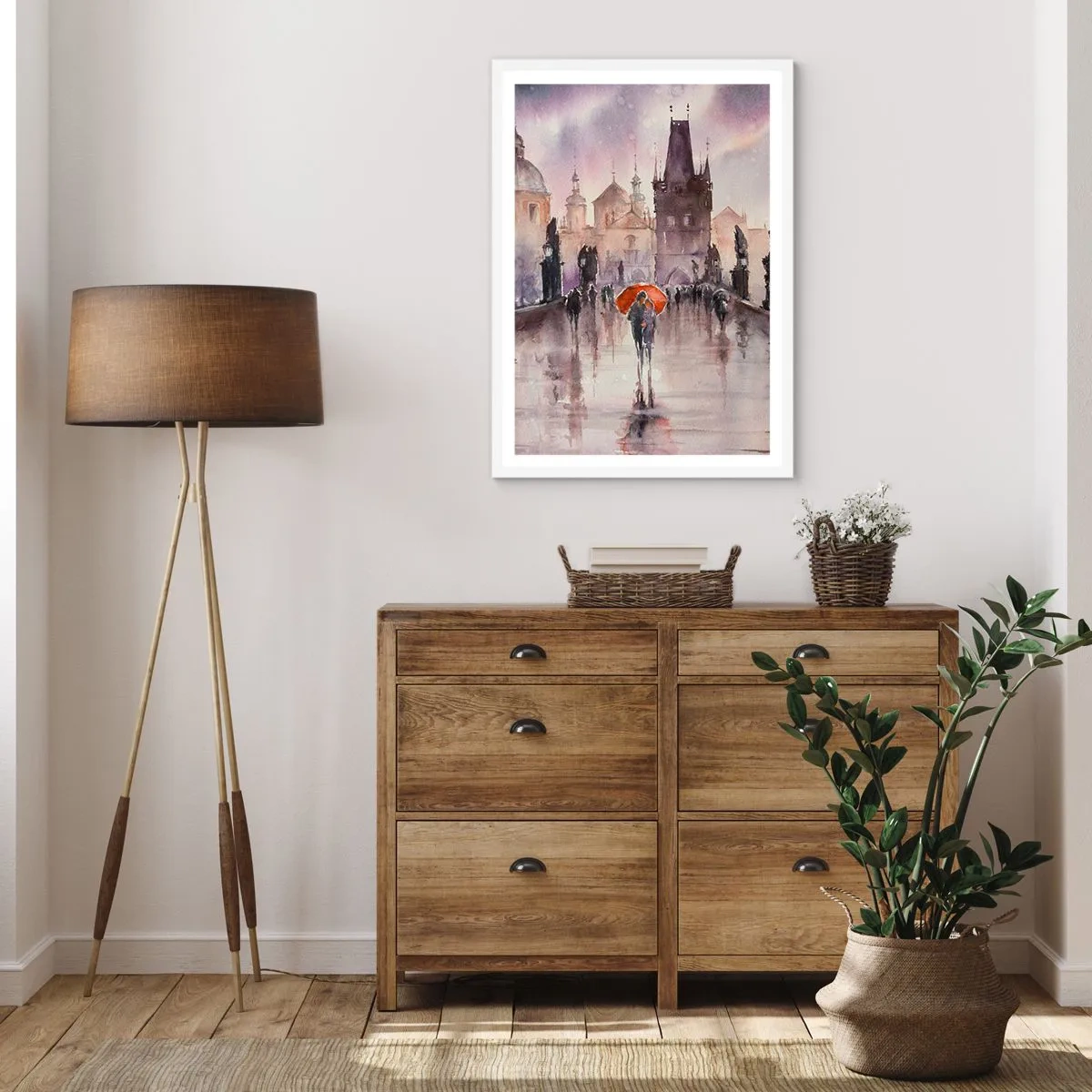 Plakat i hvid ramme - Folk forandrer sig ikke - 40x50 cm