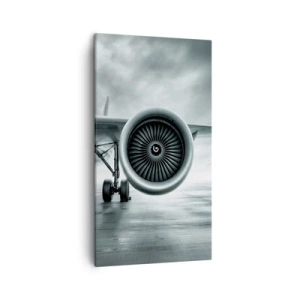 Lærredstryk - Billede på lærred - Der er kraft! - 45x80 cm