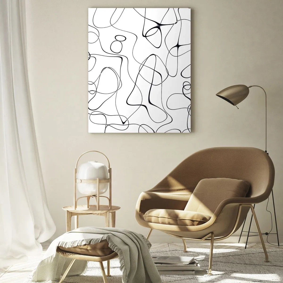 Billede på glas - Livets veje, skæbnens omskiftelser - 50x70 cm