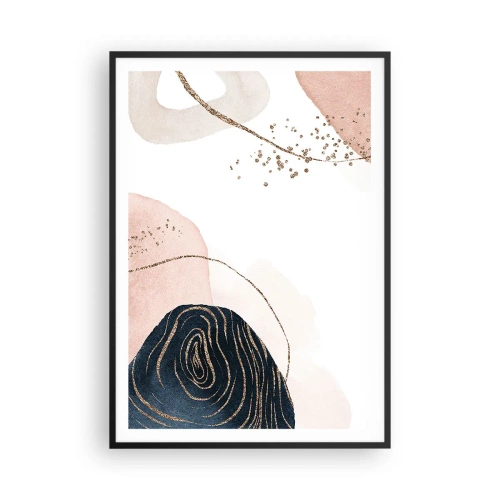 Plakat i sort ramme - Alt flyder - 70x100 cm