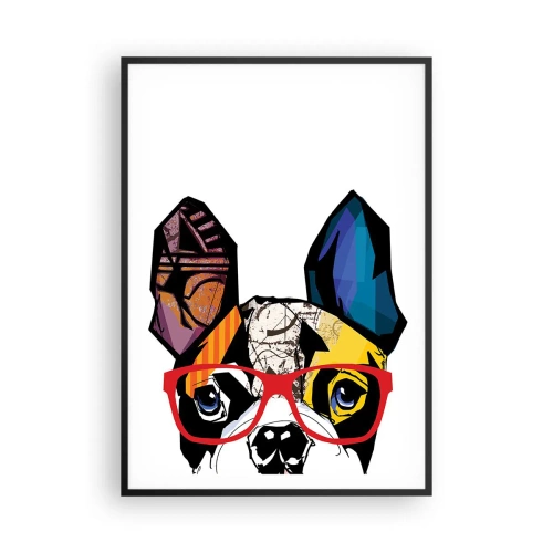 Plakat i sort ramme - Intellektuel - 70x100 cm