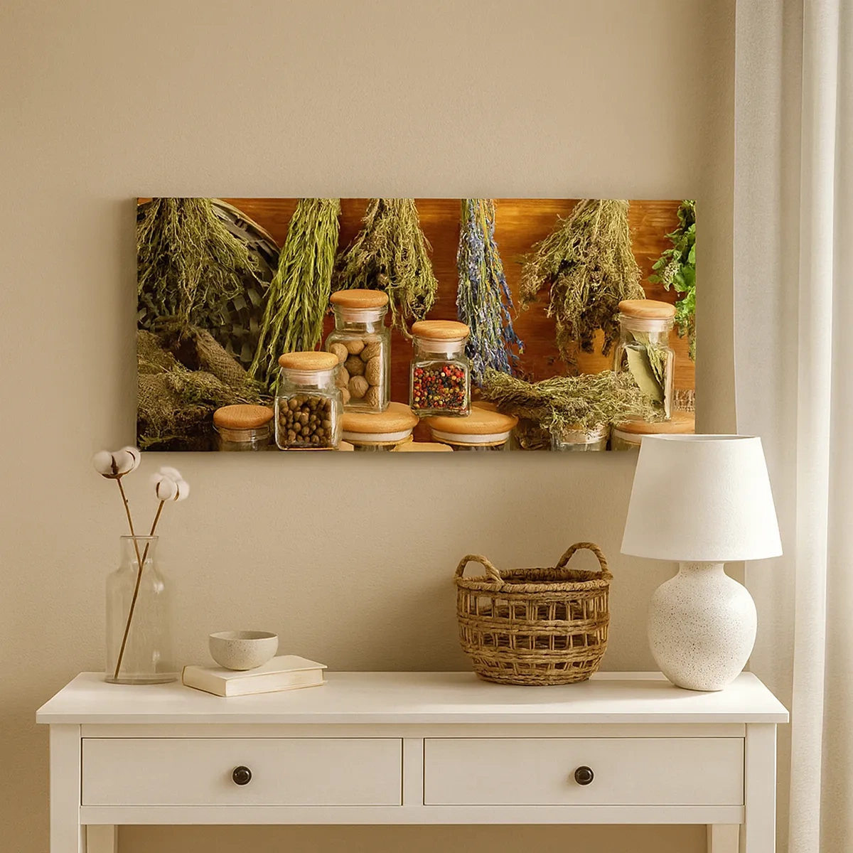 Lærredstryk - Billede på lærred - Køkkenmagi - 30x30 cm