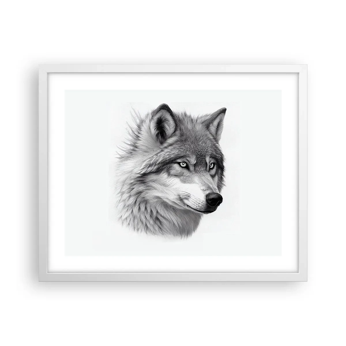 Plakat i hvid ramme - Alpha - uden tvivl - 50x40 cm