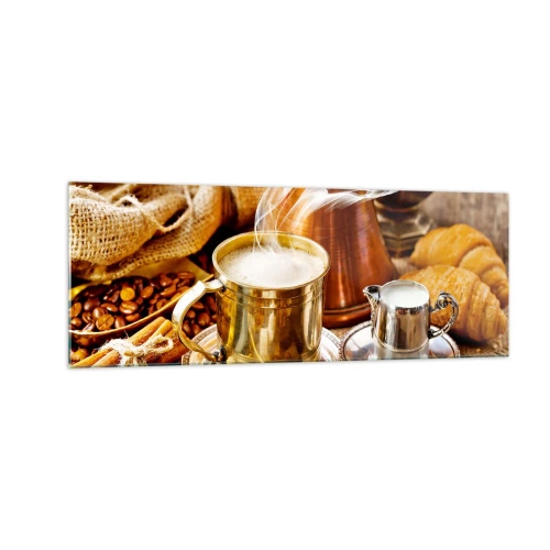 Billede på glas - Hav en dejlig dag! - 140x50 cm