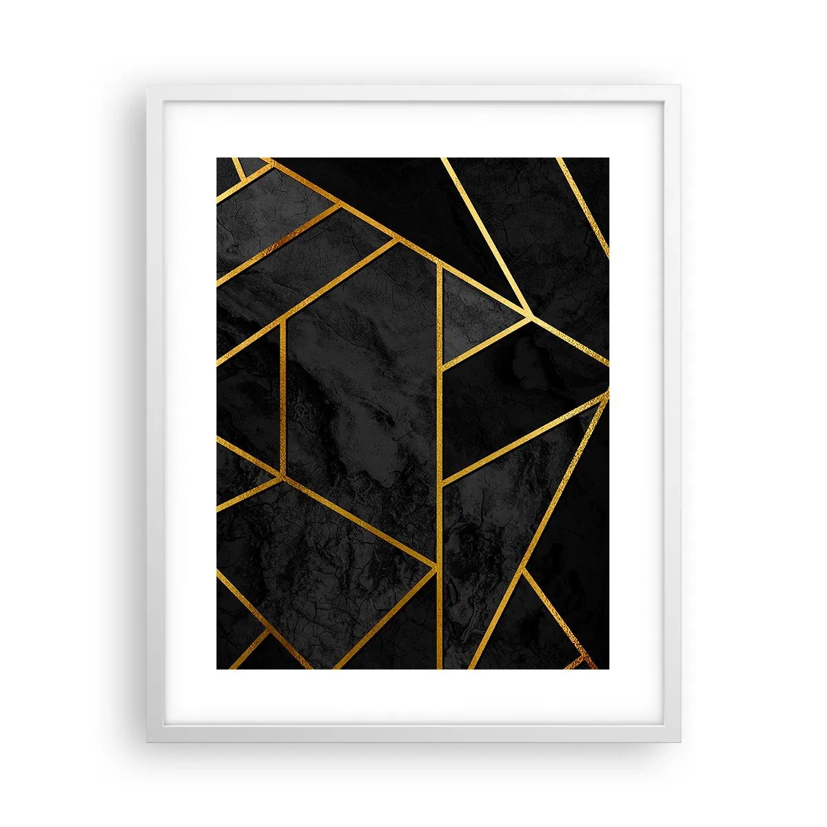 Plakat i hvid ramme - Mørke og lys - 40x50 cm