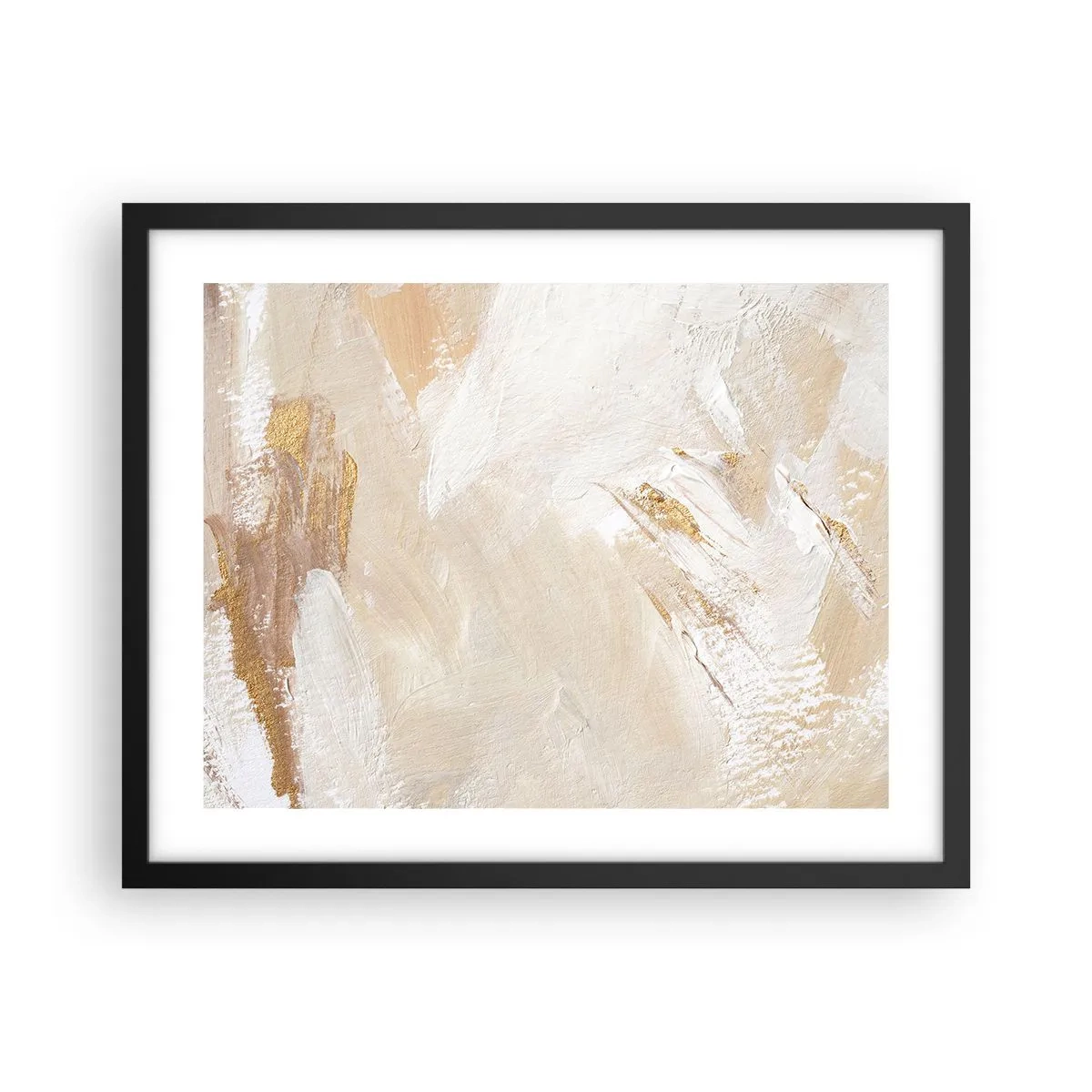 Plakat i sort ramme - Pastelkomposition - 50x40 cm