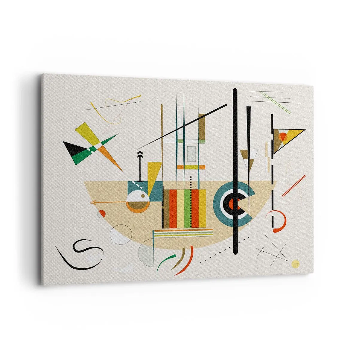 Lærredstryk - Billede på lærred - Og verden griner - 100x70 cm