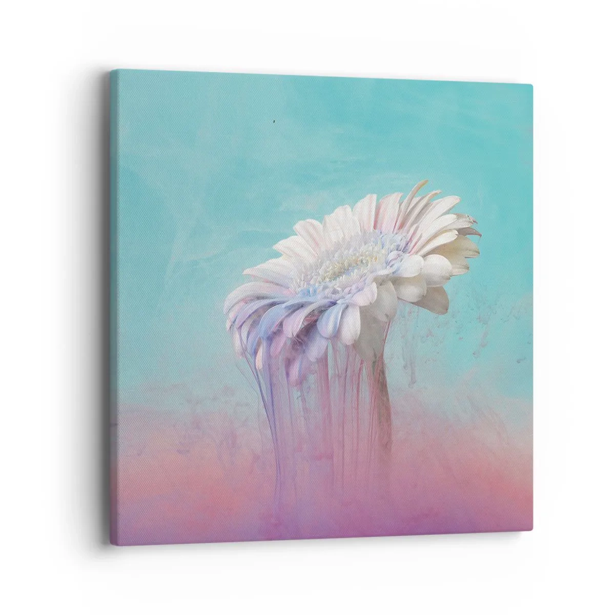Lærredstryk - Billede på lærred - Blomster efter døden - 40x40 cm