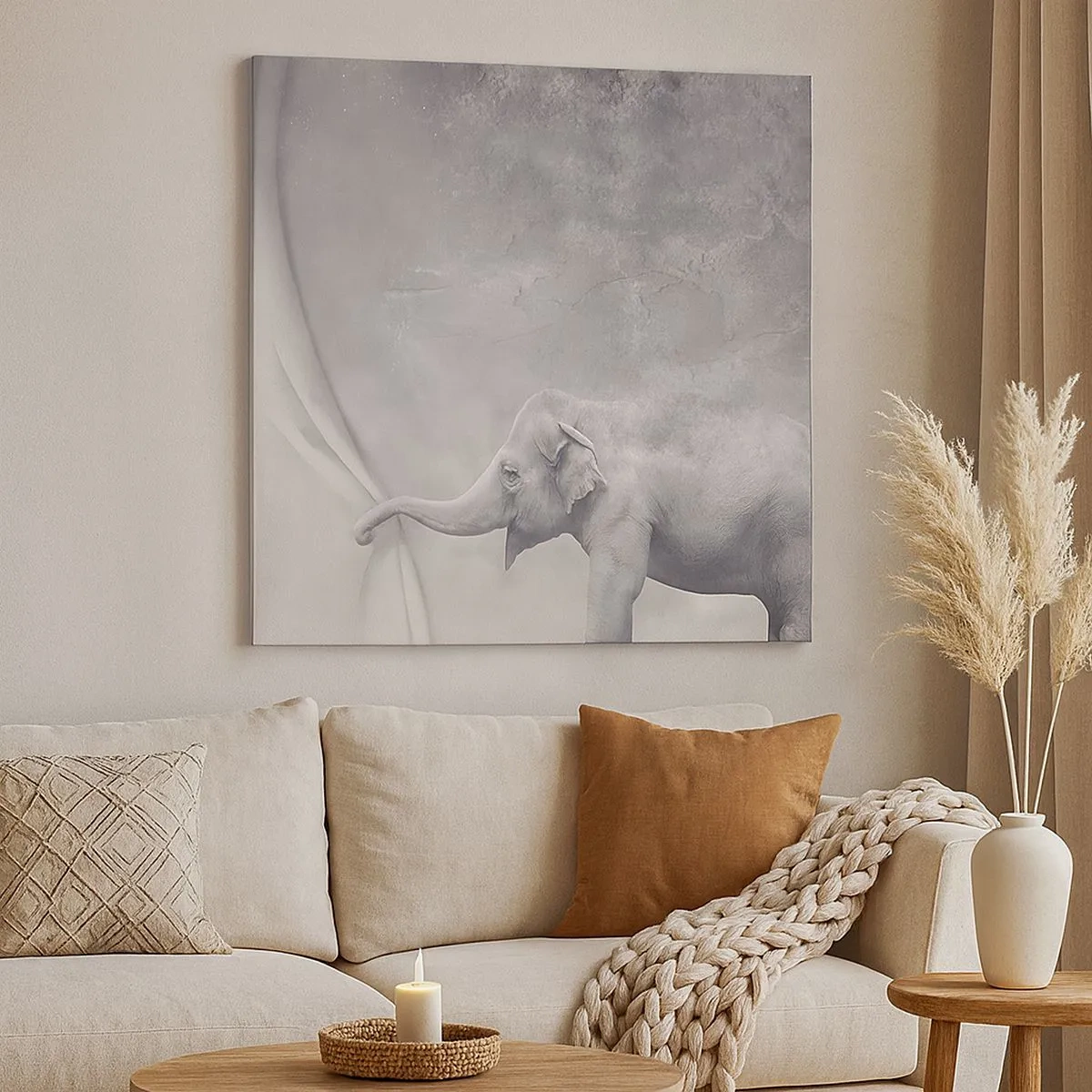 Lærredstryk - Billede på lærred - Afslør hemmeligheden - 30x30 cm