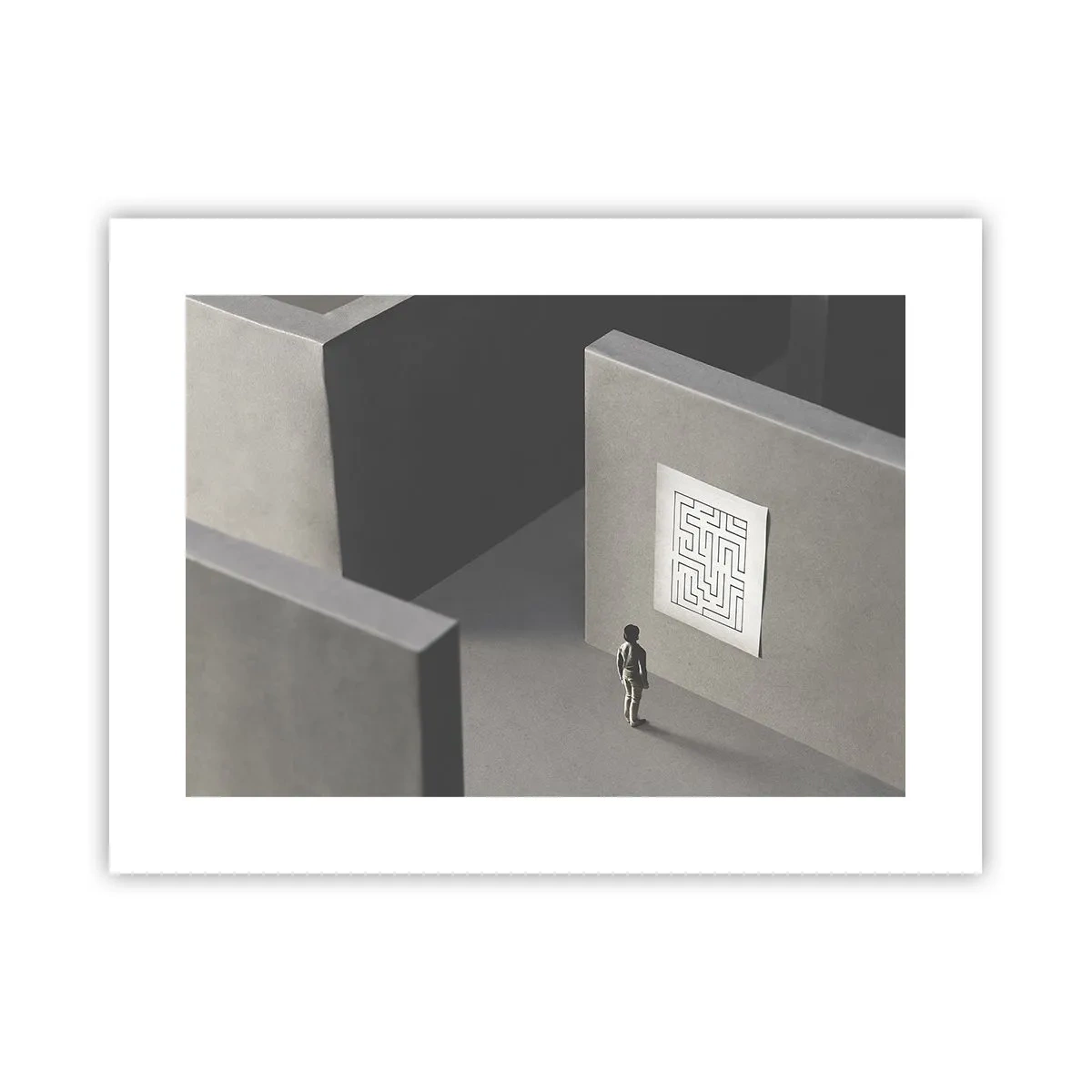 Plakat - Men hvor er jeg? - 40x30 cm