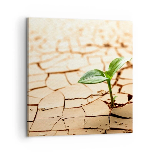 Lærredstryk - Billede på lærred - Den ukuelige livskraft - 60x60 cm