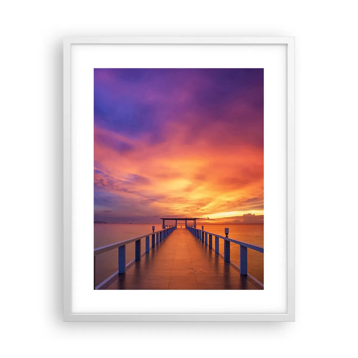 Plakat i hvid ramme - Uden ende - 40x50 cm