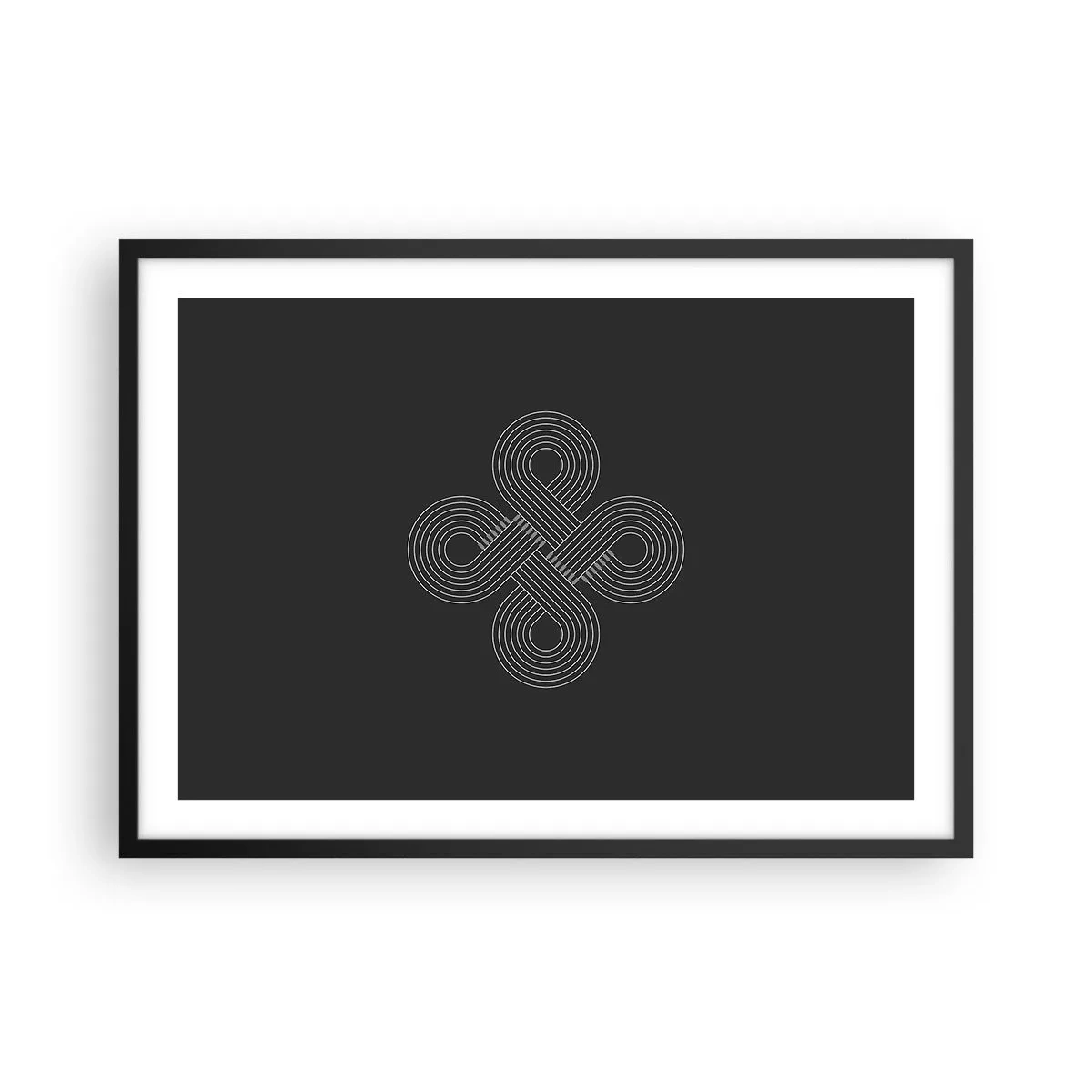 Plakat i sort ramme - I den keltiske ånd - 70x50 cm