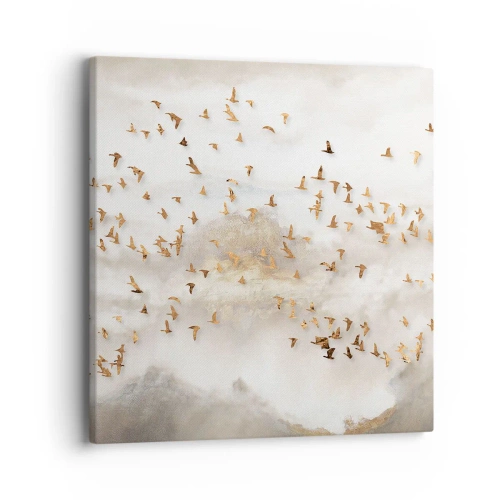 Lærredstryk - Billede på lærred - Det er på tide... - 40x40 cm