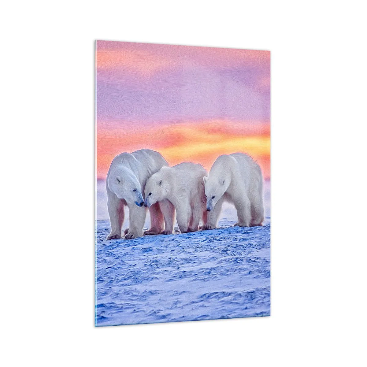 Billede på glas - Familievarme er nok - 70x100 cm