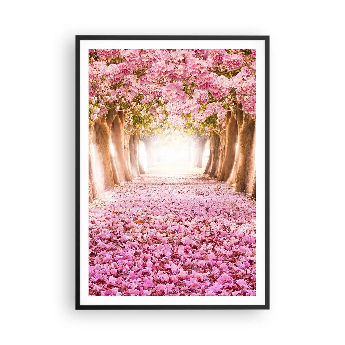 Plakat i sort ramme - Vejen til paradis - 70x100 cm