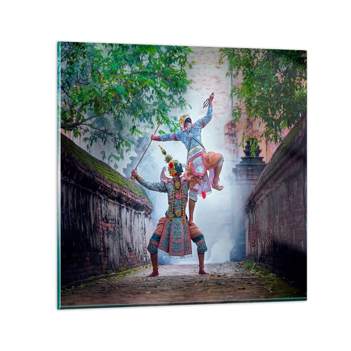 Billede på glas - En dans af dødbringende skønhed - 40x40 cm