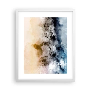 Plakat i hvid ramme - Sænket i en tågesvirvel - 40x50 cm