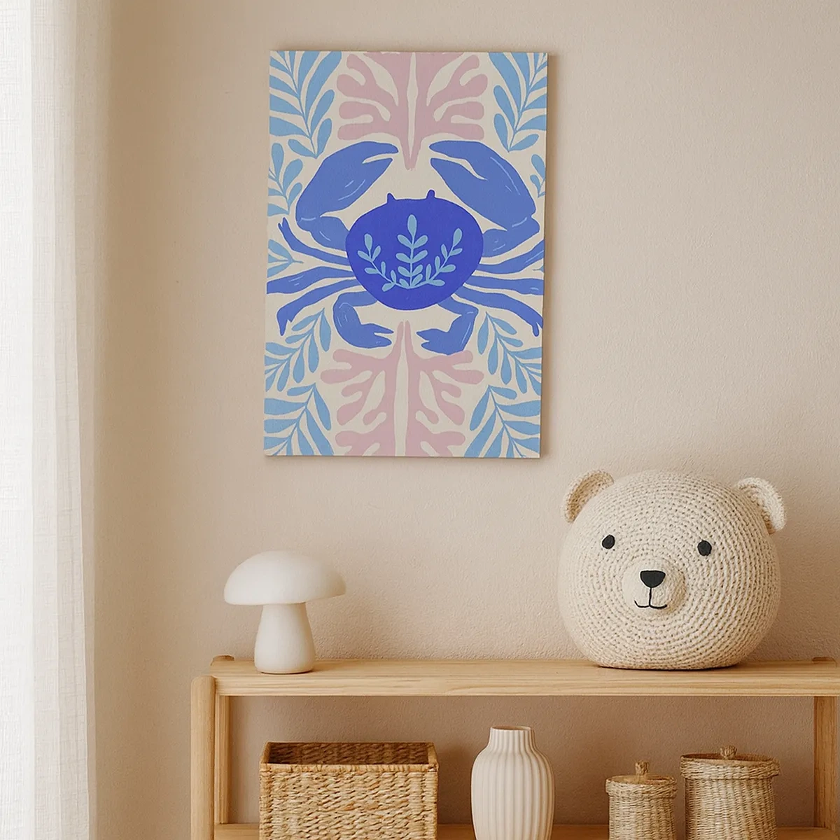 Lærredstryk - Billede på lærred - Som en havblomst - 50x70 cm