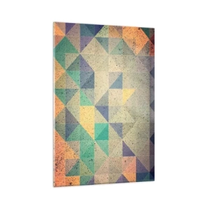 Billede på glas - Republikken trekanter - 80x120 cm