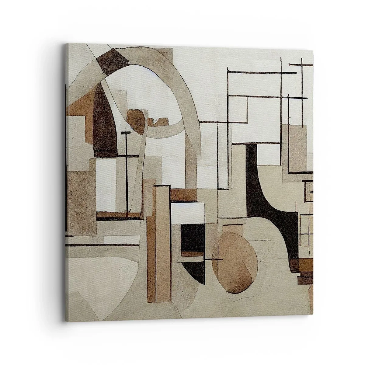 Lærredstryk - Billede på lærred - Bybillede 2.0 - 70x70 cm