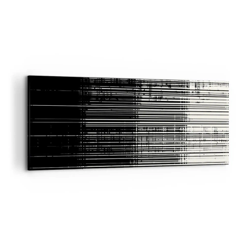 Lærredstryk - Billede på lærred - Bølger og vibrationer - 120x50 cm