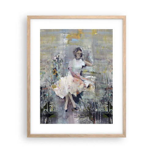 Plakat i ramme af lyst egetræ - Klassisk og moderne - 40x50 cm