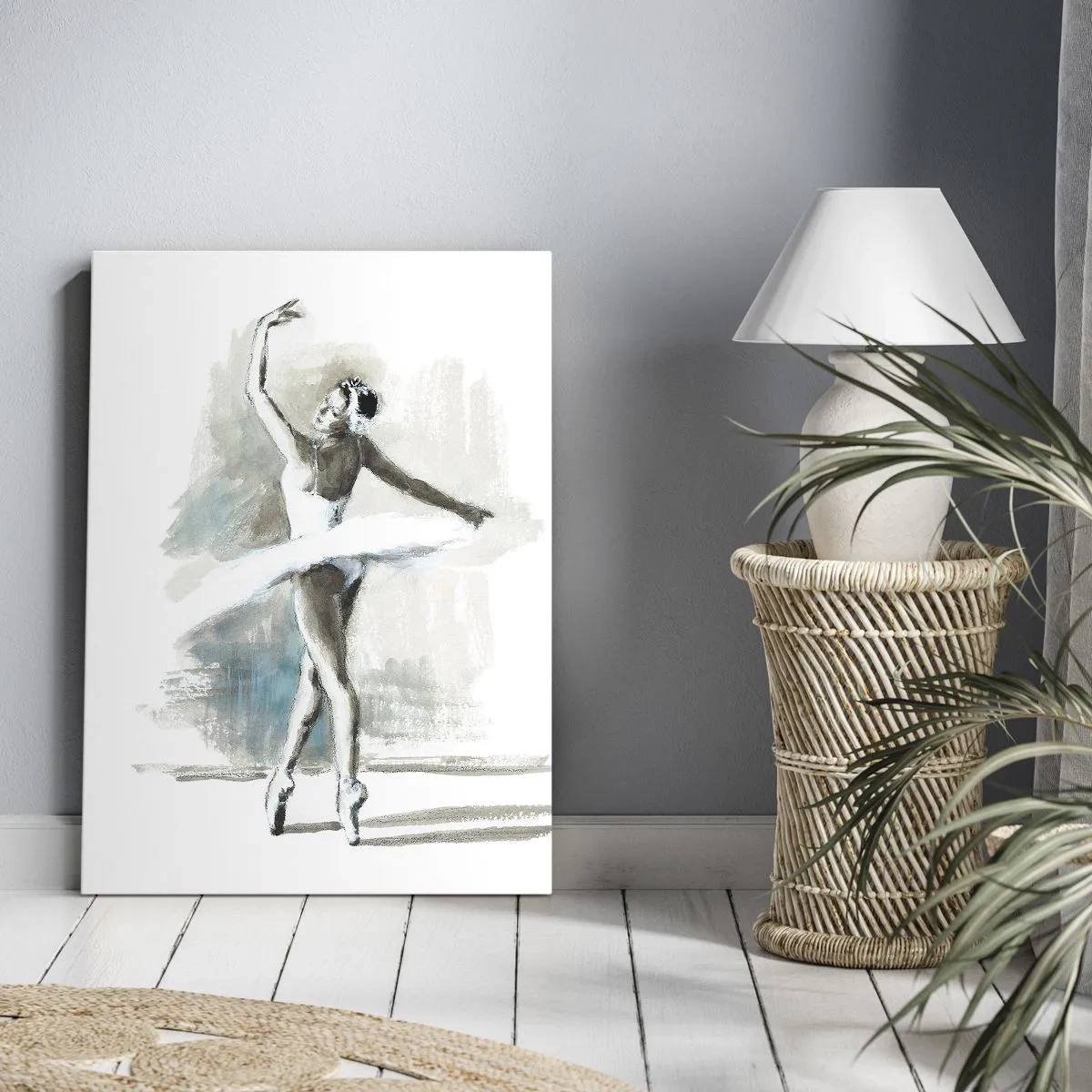 Lærredstryk - Billede på lærred - Fortryllet til en svane - 50x70 cm