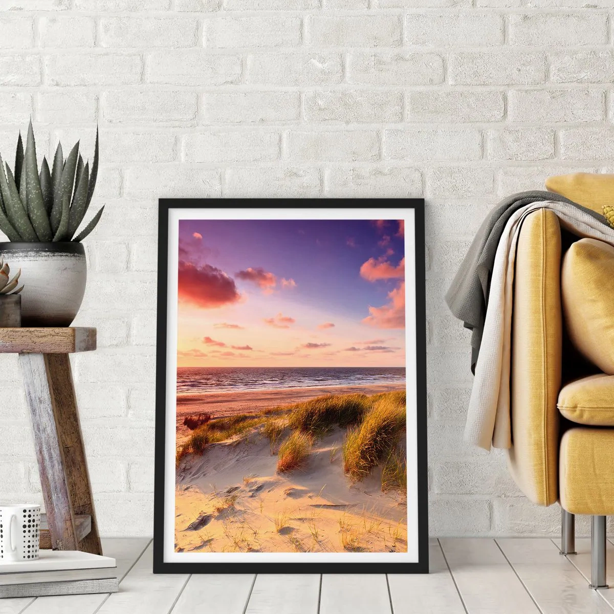 Plakat i sort ramme - Luften dufter allerede af sommer - 40x50 cm
