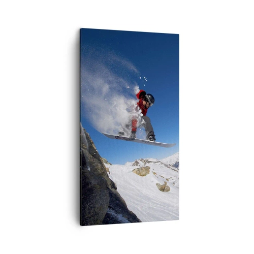 Lærredstryk - Billede på lærred - Og du er blevet en del af rummet - 45x80 cm