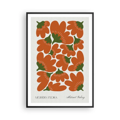 Plakat i sort ramme - Fra en blomsts liv - 70x100 cm