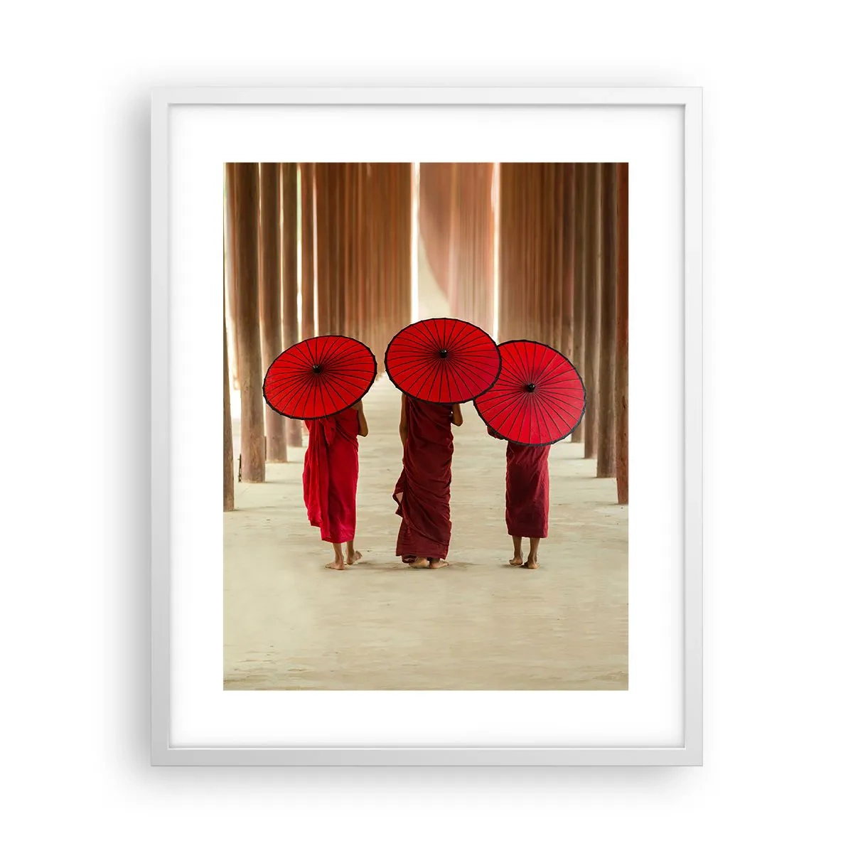 Plakat i hvid ramme - På vej til det rene land - 40x50 cm