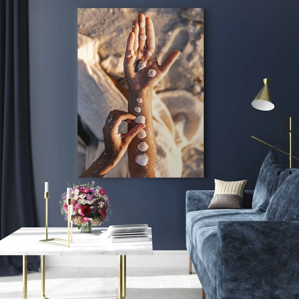 Billede på glas - Skønhed inden for rækkevidde - 50x70 cm