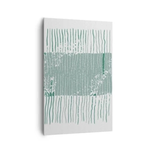 Lærredstryk - Billede på lærred - Marin abstraktion - 80x120 cm