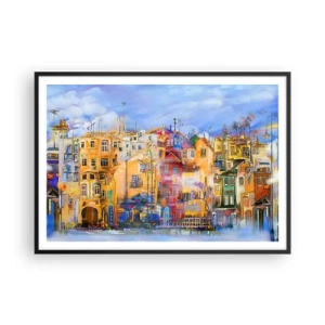 Plakat i sort ramme - Vi er sammen - 100x70 cm