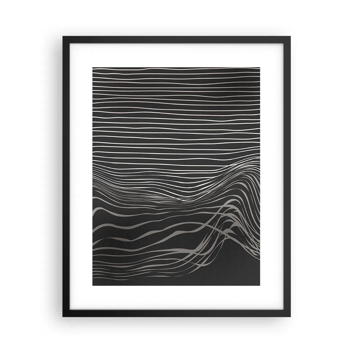Plakat i sort ramme - Rytme og accent - 40x50 cm