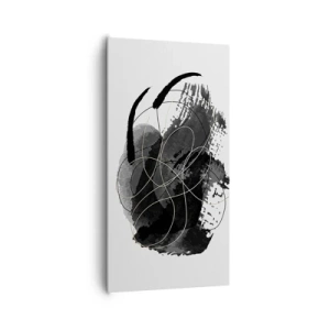 Lærredstryk - Billede på lærred - Kom frem fra det sorte - 65x120 cm