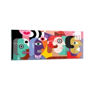 Billede på glas - Vi fra hr. Picasso - 140x50 cm