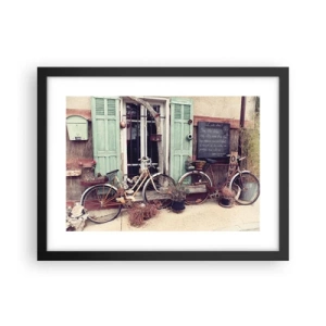 Plakat i sort ramme - Længe leve provinsen - 40x30 cm