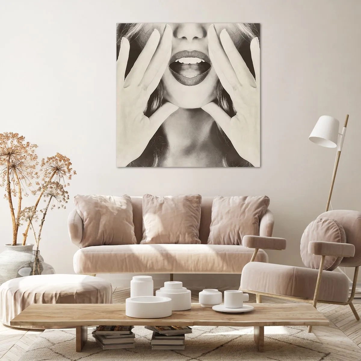 Lærredstryk - Billede på lærred - Jeg er på vej! - 70x70 cm