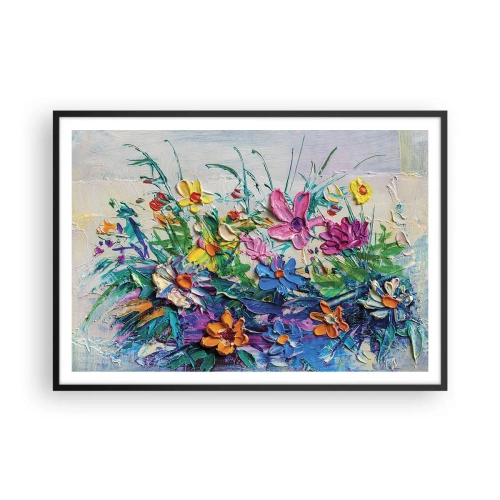 Plakat i sort ramme - Overhovedet ikke et stilleben - 100x70 cm