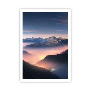 Plakat - Lys i dalene - 70x100 cm